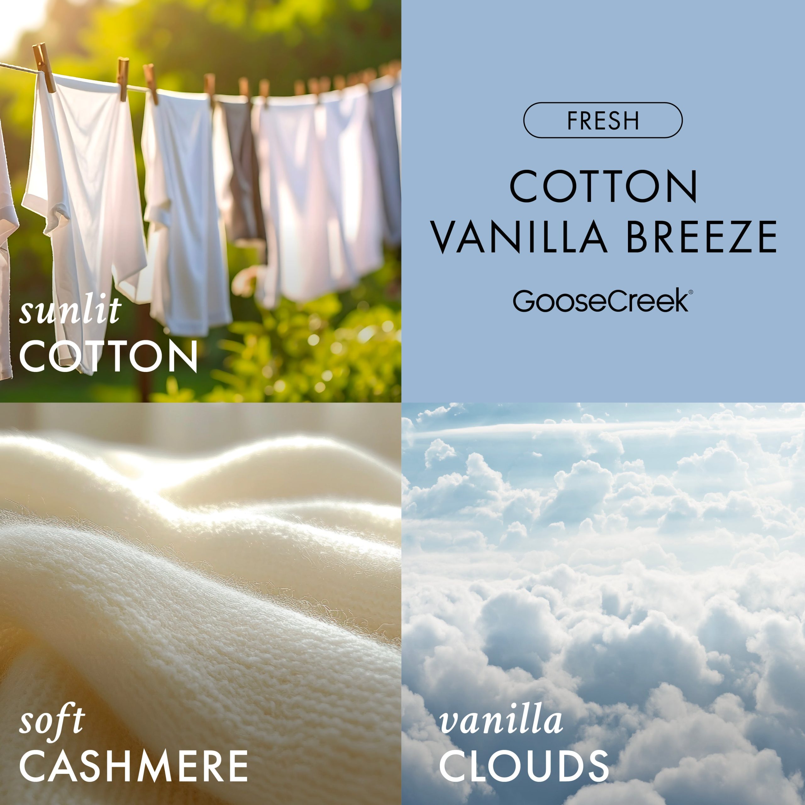 Cotton Vanilla Breeze 3-Wick Candle - Image 2
